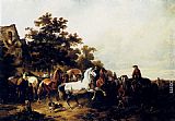 Fair Canvas Paintings - The Horse Fair
